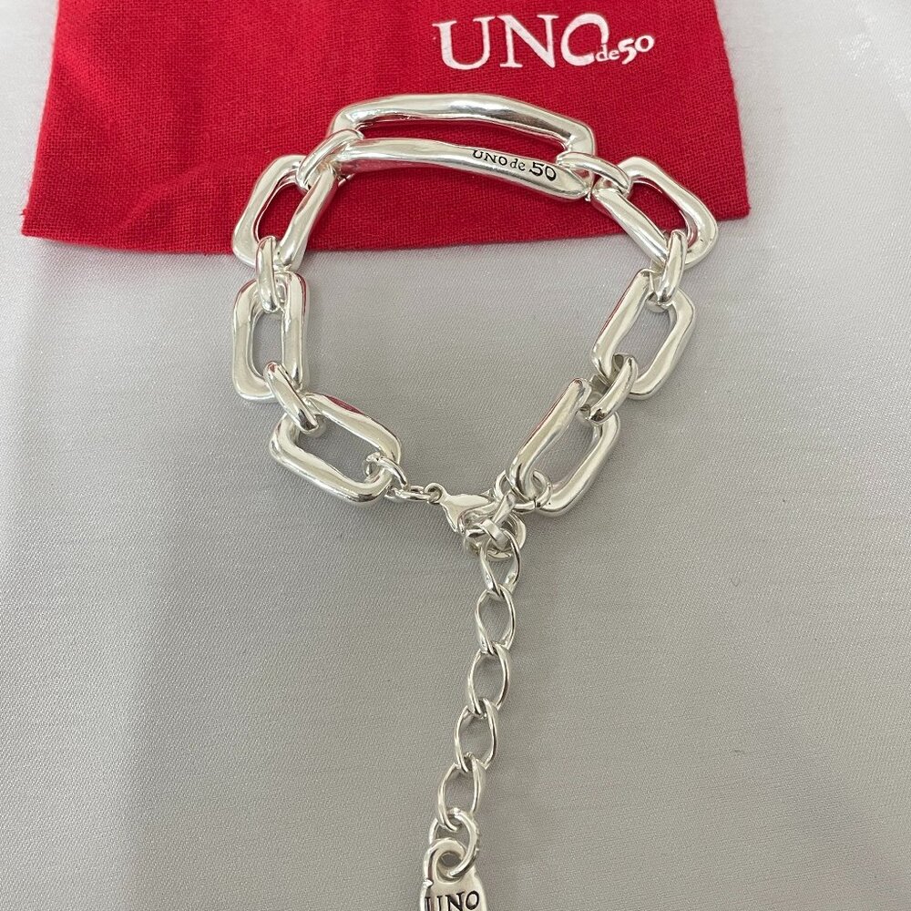 UNO DE 50  Indestructible Bracelet Top electroplating silver Bracelet